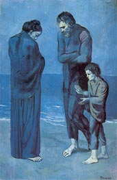 The Tragedy, 1903 von Picasso | Gemälde-Reproduktion