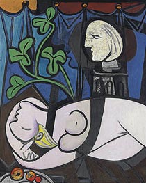 Nude, Green Leaves and Bust, 1932 von Picasso | Gemälde-Reproduktion