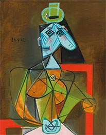 Woman in an Armchair (Dora Maar), 1942 by Picasso | Painting Reproduction