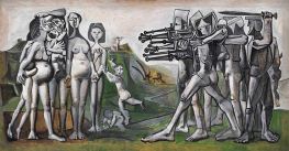 Massaker in Korea, 1951 von Picasso | Gemälde-Reproduktion