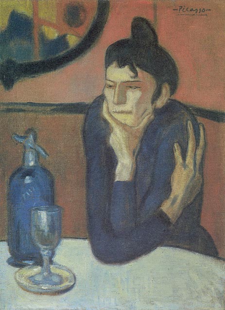 The Absinthe Drinker, 1901 by Picasso | Painting Reproduction