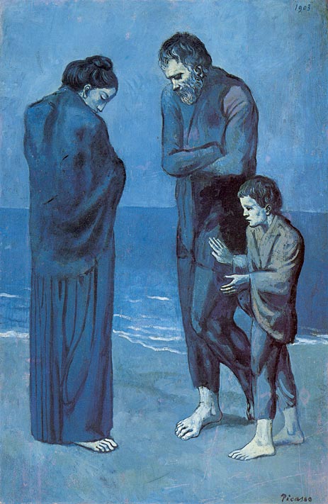 The Tragedy, 1903 | Picasso | Gemälde Reproduktion