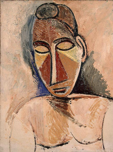 Nackt (Büste), 1907 | Picasso | Gemälde Reproduktion