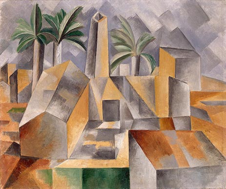 Ziegelfabrik in Tortosa, 1909 | Picasso | Gemälde Reproduktion