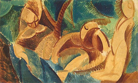 Baden, 1908 | Picasso | Gemälde Reproduktion
