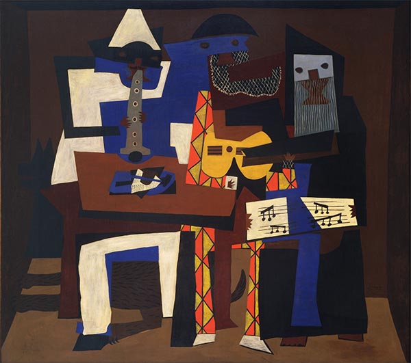 Three Musicians, 1921 | Picasso | Gemälde Reproduktion