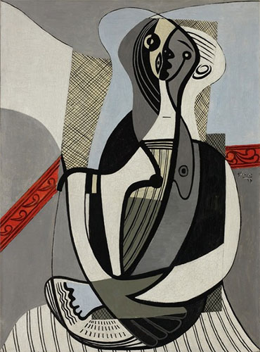 Sitzende Frau, 1927 | Picasso | Gemälde Reproduktion