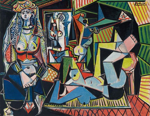 Die Frauen von Algier (O-Version), 1955 | Picasso | Gemälde Reproduktion