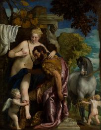 Mars and Venus United by Love, c.1570 by Veronese | Painting Reproduction