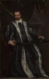 Portrait of a Gentleman of the Soranzo Family, c.1585 by Veronese | Painting Reproduction