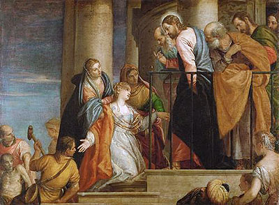 Raising of the Widow's Son of Nain, c.1565/70 | Veronese | Gemälde Reproduktion