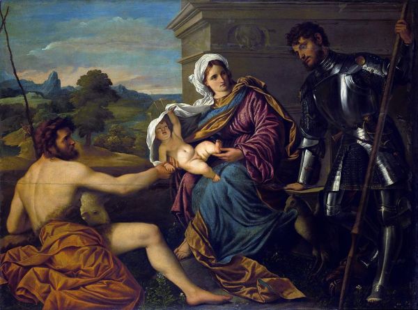 Holy Conversation | Paris Bordone | Painting Reproduction