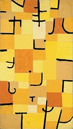 Schilder In gelb | Paul Klee | Gemälde Reproduktion