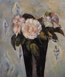 The Dark Blue Vase, c.1880 by Cezanne | Painting Reproduction