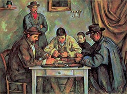 The Card Players, c.1890/92 by Cezanne | Painting Reproduction