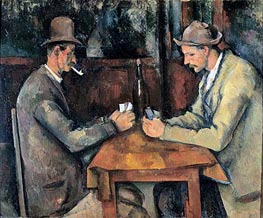 The Card Players, c.1893/96 von Cezanne | Gemälde-Reproduktion