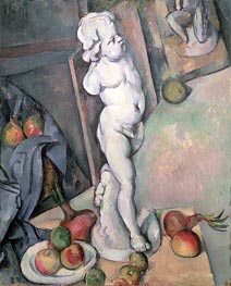 Still Life with Plaster Cupid, c.1894 by Cezanne | Painting Reproduction
