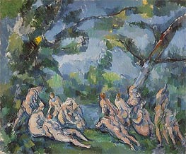 Die Badenden, c.1899/04 von Cezanne | Gemälde-Reproduktion