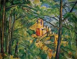 The Chateau Noir, c.1904 by Cezanne | Painting Reproduction