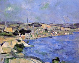 Saint-Henri and the Bay of l'Estaque, c.1877/79 von Cezanne | Gemälde-Reproduktion