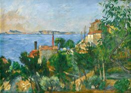 Landscape, Study after Nature, 1876 by Cezanne | Painting Reproduction