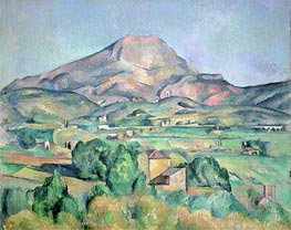 Montagne Sainte-Victoire, undated by Cezanne | Painting Reproduction