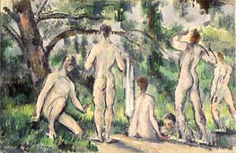 Study of Bathers, c.1895/98 von Cezanne | Gemälde-Reproduktion