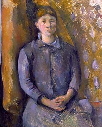 Madame Cezanne, c.1886 von Cezanne | Gemälde-Reproduktion