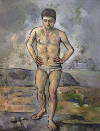 The Bather, c.1885 von Cezanne | Gemälde-Reproduktion