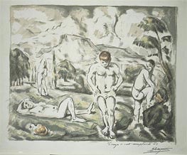The Bathers, c.1896/98 von Cezanne | Gemälde-Reproduktion
