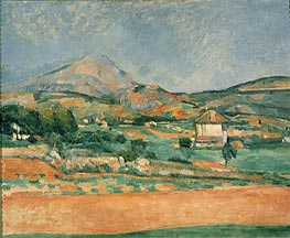 View over Mont St. Victoire, c.1882/85 by Cezanne | Painting Reproduction
