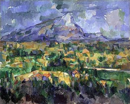 Mont Sainte-Victoire, c.1902/04 von Cezanne | Gemälde-Reproduktion
