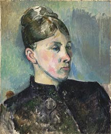 Portrait of Madame Cezanne, c.1886/87 von Cezanne | Gemälde-Reproduktion