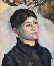 Portrait of Madame Cezanne, c.1885/87 by Cezanne | Painting Reproduction