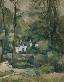 Houses in the Greenery, c.1881 by Cezanne | Painting Reproduction