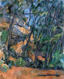 Trees and Rocks in the Park of the Chateau Noir, c.1904 von Cezanne | Gemälde-Reproduktion