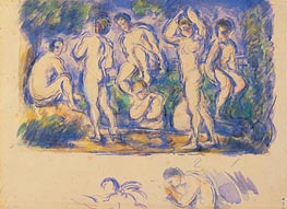 Group of Bathers, c.1900 von Cezanne | Gemälde-Reproduktion