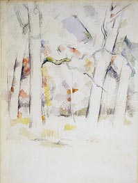 Spring Woods, c.1882/84 von Cezanne | Gemälde-Reproduktion