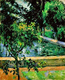 The Pool at Jas de Bouffan, c.1878/89 by Cezanne | Painting Reproduction