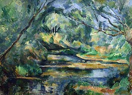 The Brook, c.1898/00 von Cezanne | Gemälde-Reproduktion