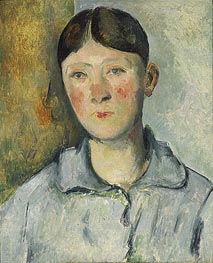 Portrait of Madame Cezanne, c.1885/90 by Cezanne | Painting Reproduction