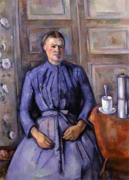 Woman with a Coffee Pot, c.1890/95 by Cezanne | Painting Reproduction