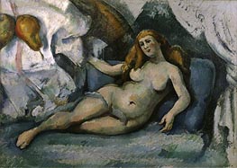 Reclining Nude, c.1886/90  by Cezanne | Painting Reproduction