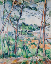 Landscape Near Aix, The Plain of the Arc River, c.1892/95 by Cezanne | Painting Reproduction