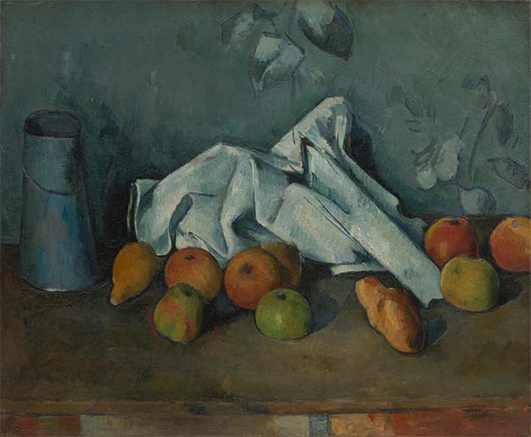 Milchkanne und Äpfel, c.1879/80 | Cezanne | Gemälde Reproduktion