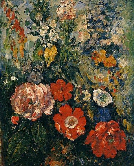 Blumen, c.1879/80 | Cezanne | Gemälde Reproduktion