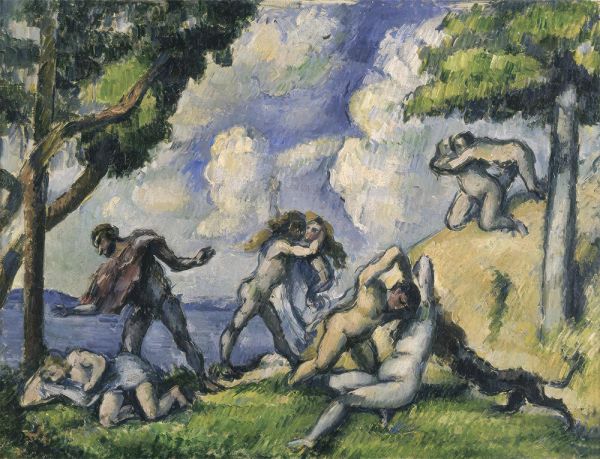 The Battle of Love, I, c.1879/80 by Cezanne | Painting Reproduction