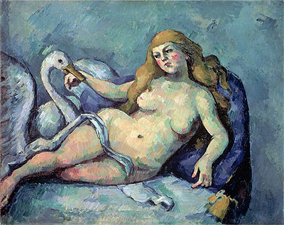 Leda and the Swan, c.1880/82 by Cezanne | Painting Reproduction