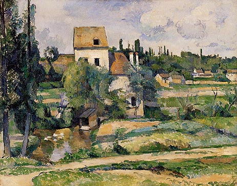 Mill on the Couleuvre at Pontoise, 1881 | Cezanne | Painting Reproduction