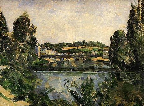 The Bridge and Waterfall at Pontoise | Cezanne | Painting Reproduction